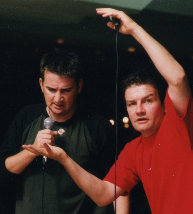 Lawrence Mooney & Damian Callinan decided to end the backstage flirting and cement their comedy love by collaborating for MICF 1998.