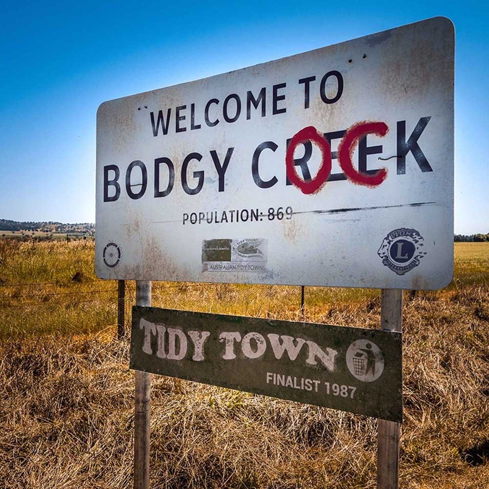 A weekly wrap that takes us into the temporary clubrooms of the Bodgy Creek Roosters, a [fictional] Australian Rules Football Club somewhere in rural Australia.